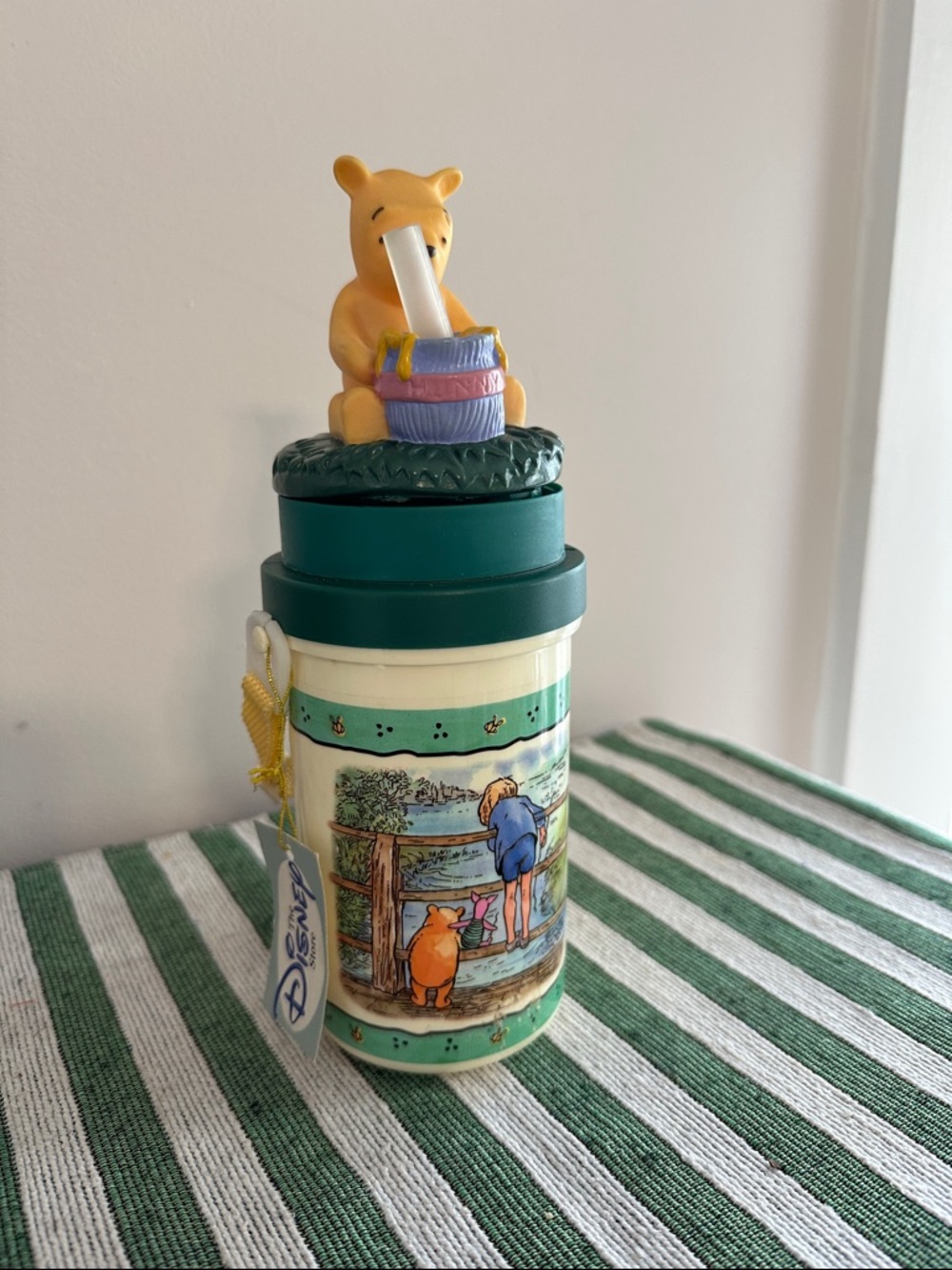 Disney Pooh Honey Jar Trinket Box - Yellow & Teal